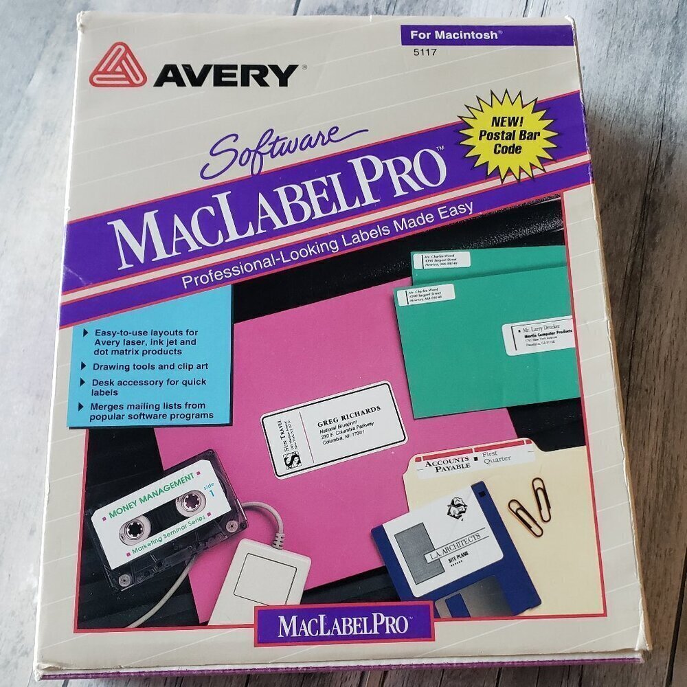Avery 5117 Maclabel Pro